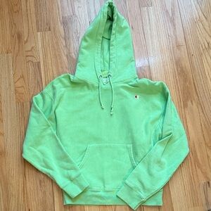 Champion Neon Lime Green Pullover Hoodie